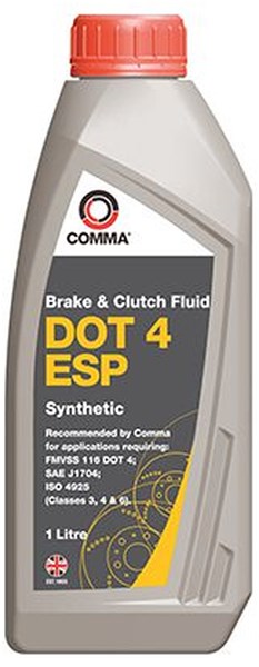Bremsevæske DOT 4 ESP 1L COMMA Comma