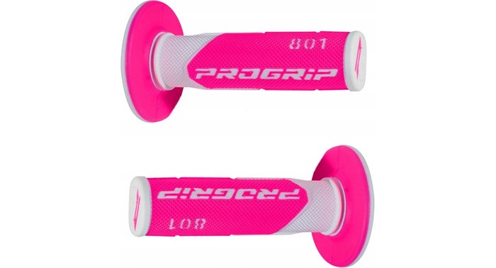 MC Håndtag Progrip Pg801 Cross (801-243) hvid-rosa