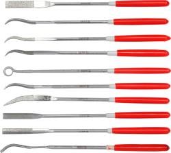 Stor motor-/bloknøglesæt - Diamantnålfil sæt 10 stk 3x140x25 YATO Yato