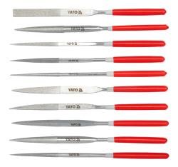 Diamantnålfil sæt 10 stk 4x160x50 YATO Yato