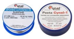 Lod med fluss Sn60Pb40 1,5mm 100g