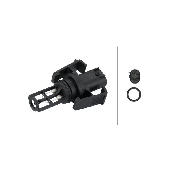 Sensor, indsugningstemp., Nede HELLA HELLA