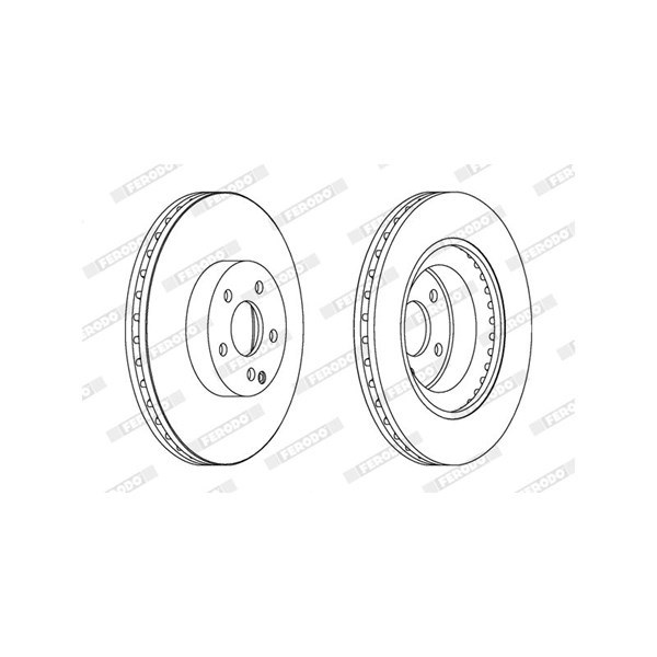 Bremseskive Ventileret, Foraksel FERODO FERODO
