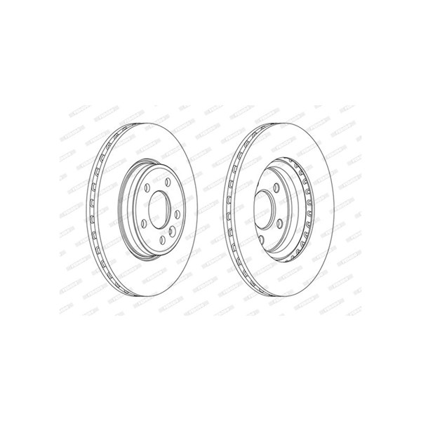 Bremseskive Ventileret, Foraksel FERODO FERODO