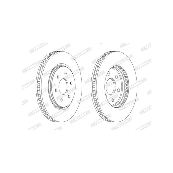 Bremseskive Ventileret, Foraksel FERODO FERODO