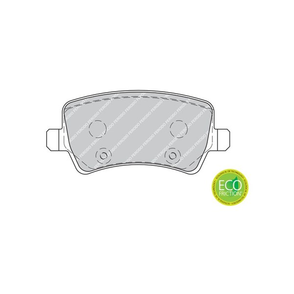 Bremseklodser Solid, Bagaksel FERODO FERODO