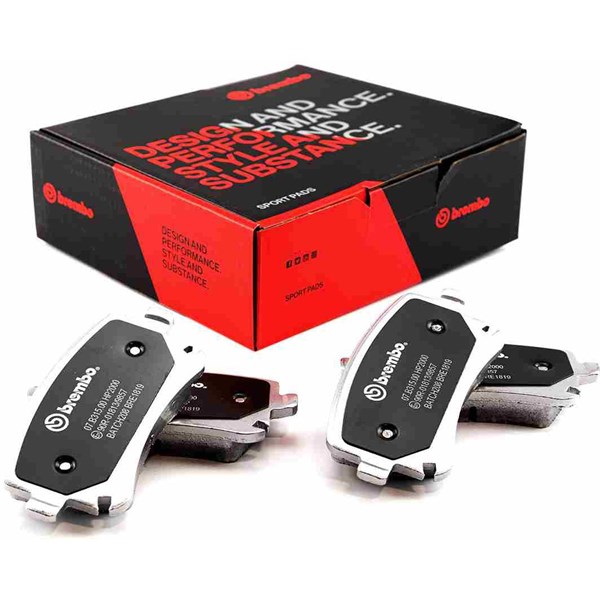 Bremsebelægning REDSTUFF, Bagaksel BREMBO BREMBO