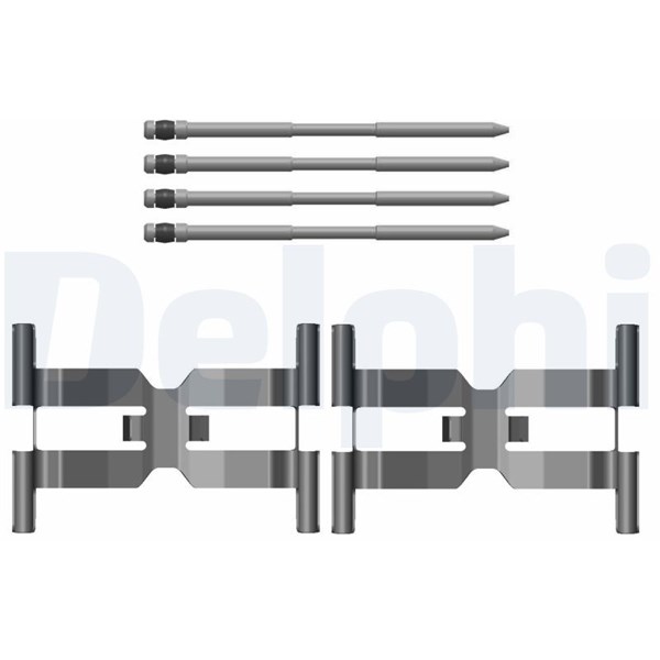 Tilbehørssæt, skivebremsebelægning, Foraksel DELPHI DELPHI