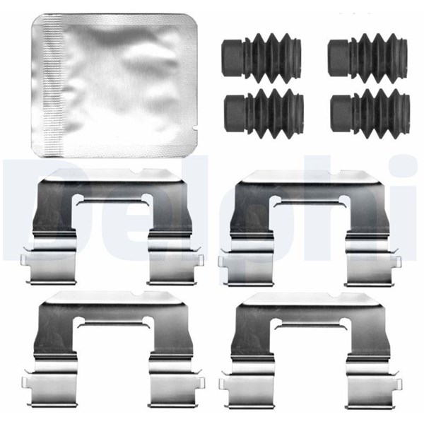 Tilbehørssæt, skivebremsebelægning, Foraksel DELPHI DELPHI