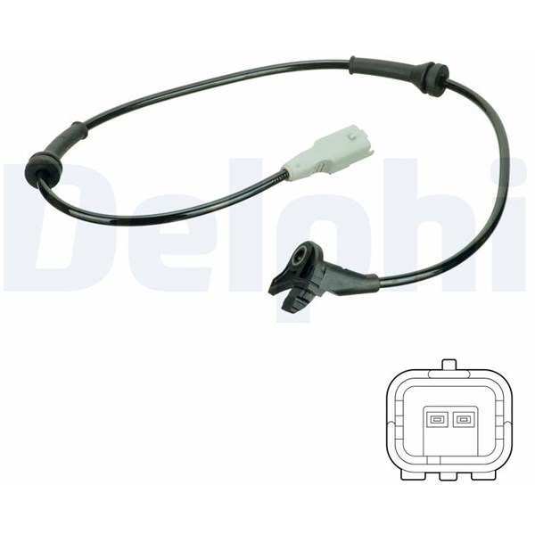 ABS Sensor, Foraksel DELPHI DELPHI