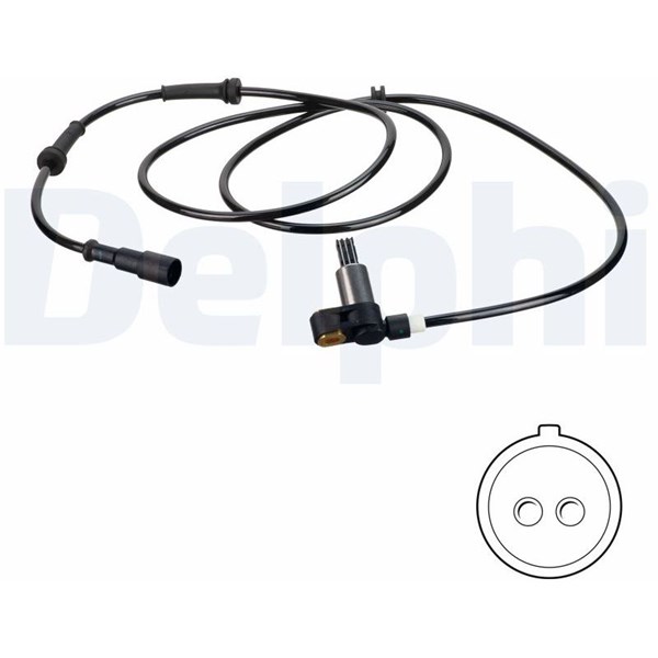 ABS Sensor, Bagaksel højre DELPHI DELPHI ABS Sensor, Bagaksel højre DELPHI DELPHI