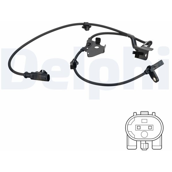 ABS Sensor, Højre foraksel DELPHI DELPHI