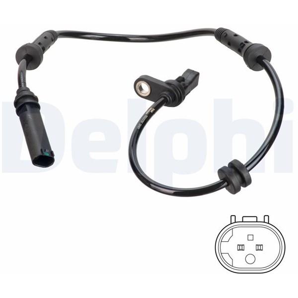ABS Sensor, Foraksel DELPHI DELPHI