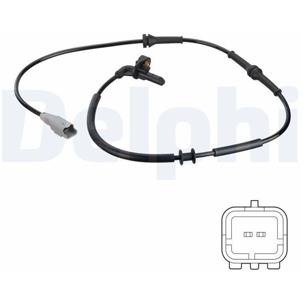 ABS Sensor, Bagaksel venstre DELPHI DELPHI