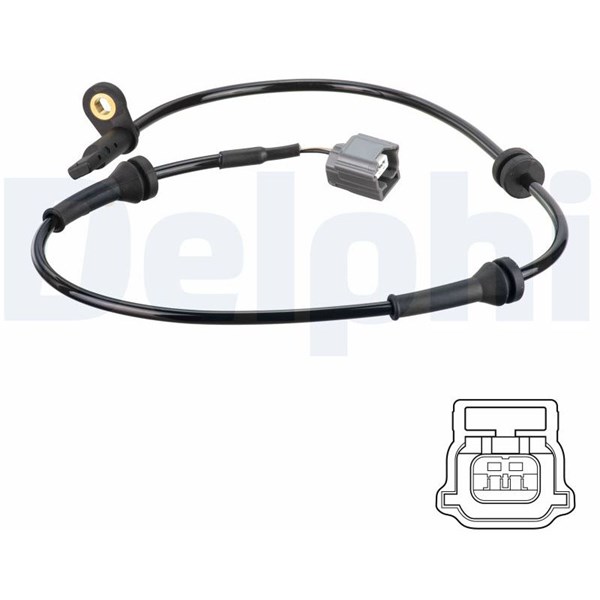 ABS Sensor, Foraksel DELPHI DELPHI