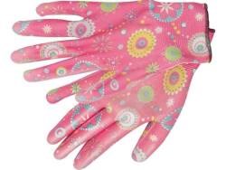 Havehandsker Blomster – Mørkerøde, Str. 8 FLO Flo