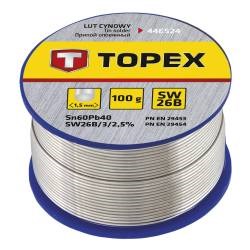 Loddetin Ø 1,5 mm, 100 g SW 26B TOPEX TOPEX