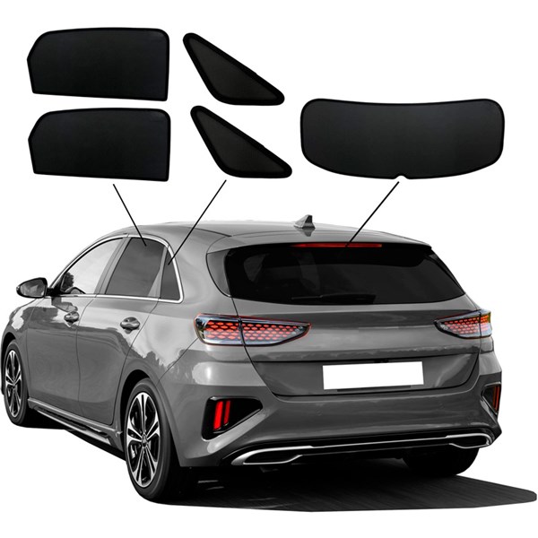 Solbeskyttelse Kia Cee'd (CD) HB 5-doors, Bag SUNCLIP SunClip