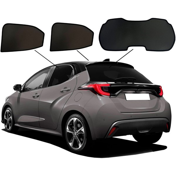Solbeskyttelse Toyota Yaris (P21) & Mazda 2 (KB), Bag SUNCLIP SunClip