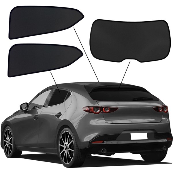Solbeskyttelse Mazda 3 (BP) HB 5-doors, Bag SUNCLIP SunClip