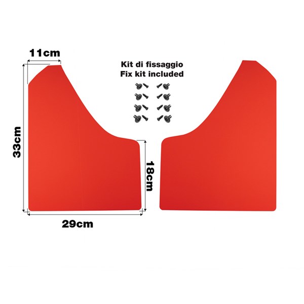 Stænklappesæt Simoni Racing inkl. monteringsskruer SIMONI RACING Simoni Racing