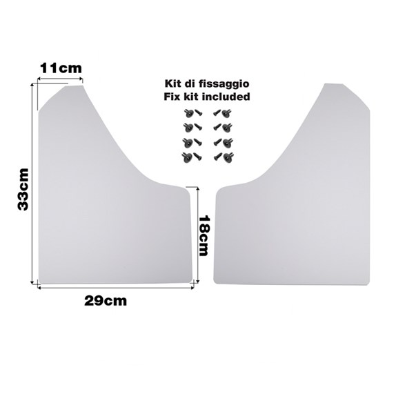 Stænklappesæt Simoni Racing inkl. monteringsskruer SIMONI RACING Simoni Racing