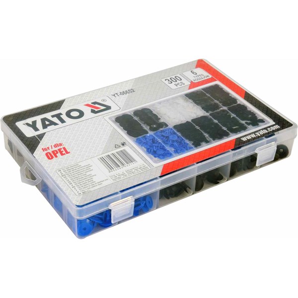 Assorteret Opel-klemmer, 300 stk. YATO Yato Assorteret Opel-klemmer, 300 stk. YATO Yato