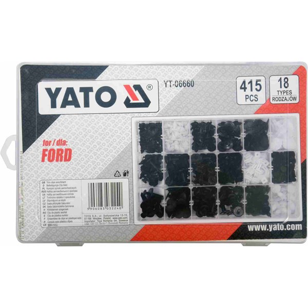 Assorteret clips Ford 415 stk. YATO Yato