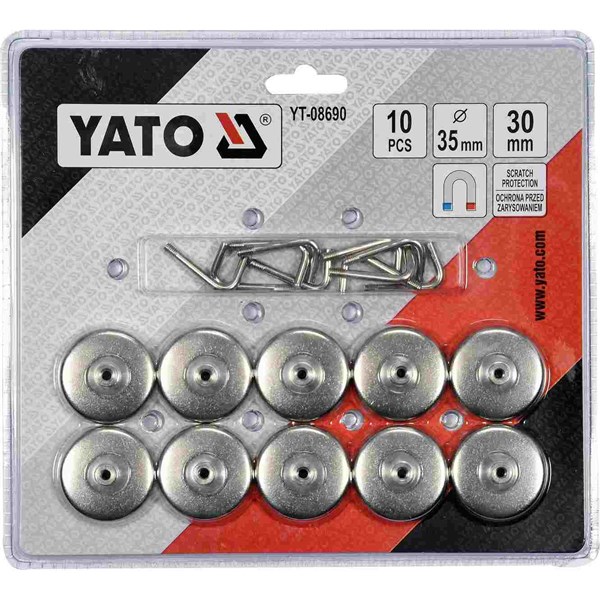 Magnetisk krogesæt 10 stk. YATO Yato