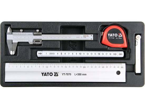 Måleværktøjssæt med 5 dele YATO Yato