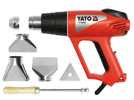 Varmepistol med tilbehør 2000W LED YATO Yato