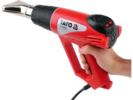 Varmluftpistol med tilbehør 2000W LCD YATO Yato