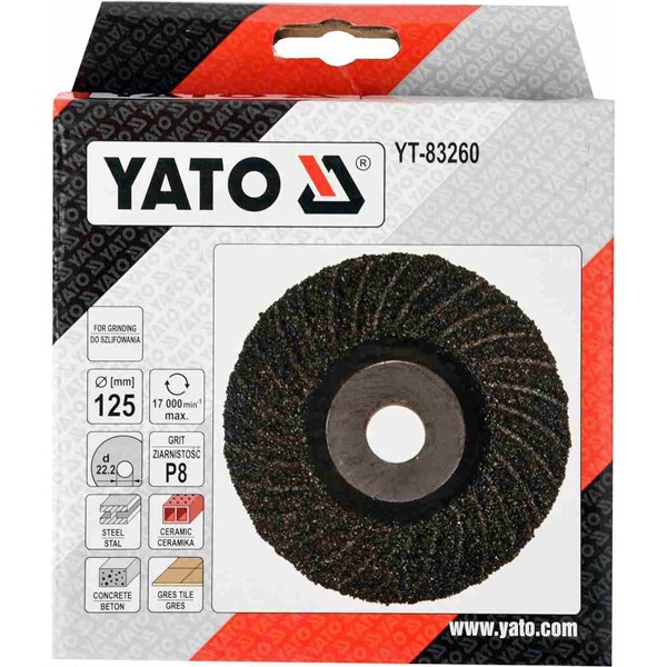 Slibeskive Universal M14 125Mm P8 YATO Yato