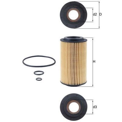 Oliefilter MAHLE MAHLE