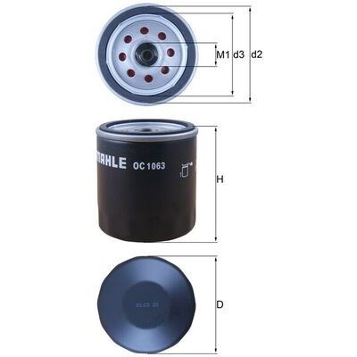 Oliefilter MAHLE MAHLE