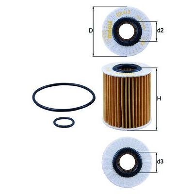 Oliefilter MAHLE MAHLE