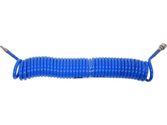 PU-spiralslange til trykluft 8×12 mm – 10 m, blå YATO Yato