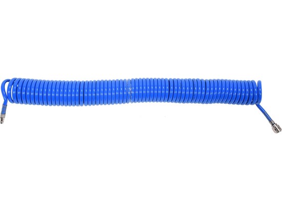 PU-spiralslange til trykluft 8 × 12 mm – 15 m, blå YATO Yato