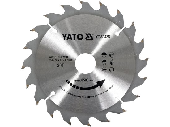 TCT-savklinge til træ 350×84×30 mm YATO Yato