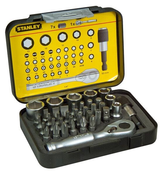 Bitsæt 1/4", 40 dele STANLEY Stanley