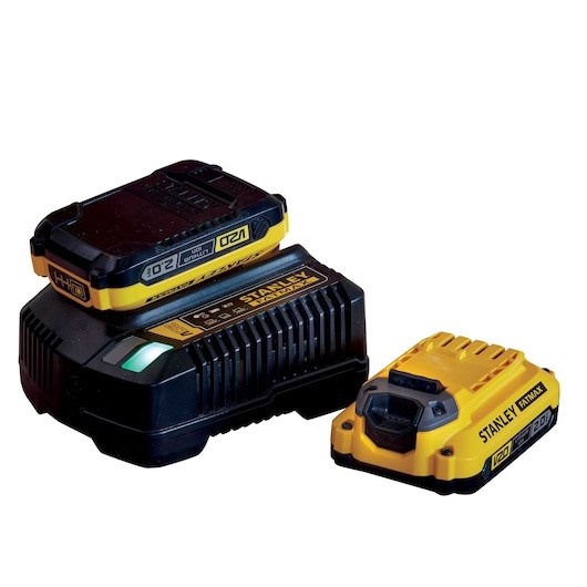 Batterisæt 18V V20 2x2,0Ah + oplader STANLEY Stanley