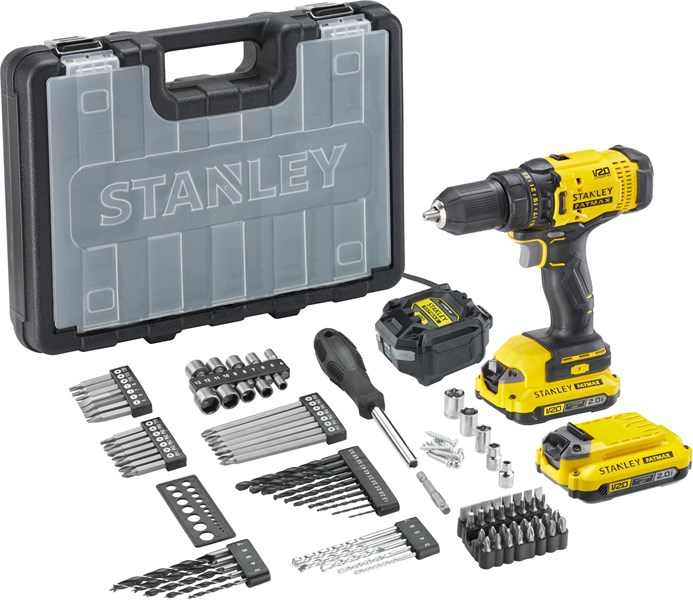 Bore-/skruemaskine FATMAX med 2 batterier 20V 2Ah STANLEY Stanley
