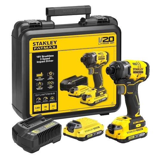 Slagskruetrækker 18V V20 190Nm 2x2,0Ah STANLEY Stanley