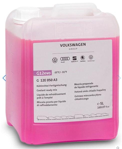Volkswagen Original Glykol G12 Evo -35 °C Red 5L ORIGINAL Original