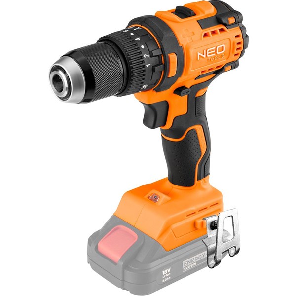 Slagboremaskine 18V kulfri 13 mm uden batteri NEO Neo