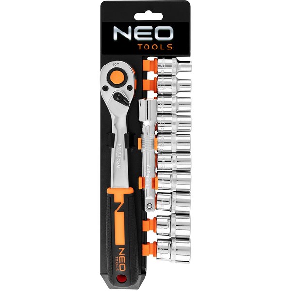 Topnøglesæt 1/2" 12 dele NEO Neo