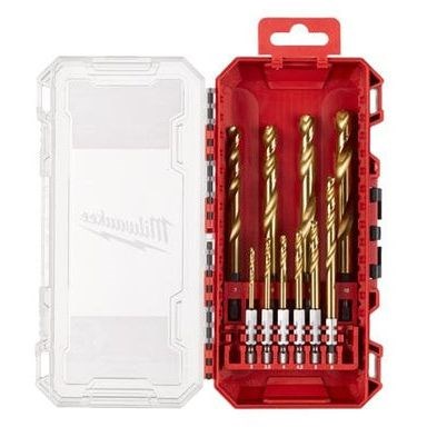 Metalborsæt HSS-G TiN 10 dele MILWAUKEE MILWAUKEE