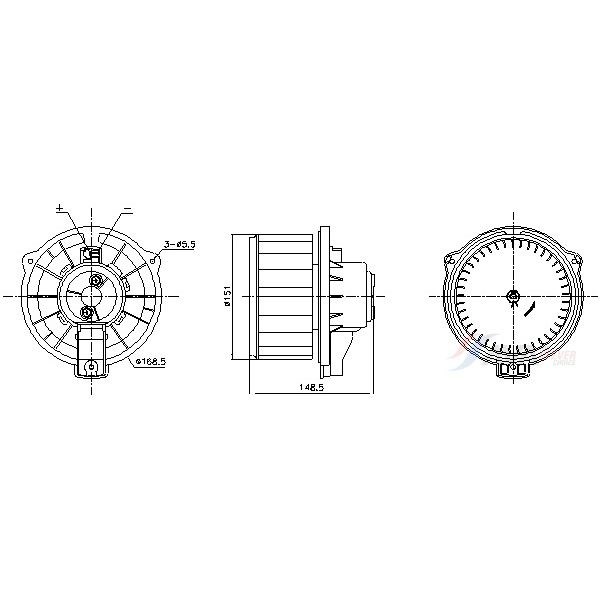 Kabineblæser 12V AVA QUALITY COOLING AVA QUALITY COOLING