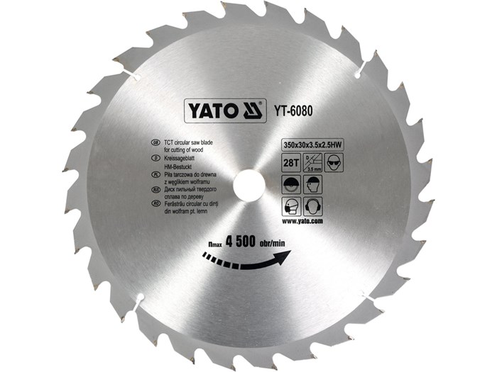 TCT-blad til træ 350x28T x30 mm YATO Yato