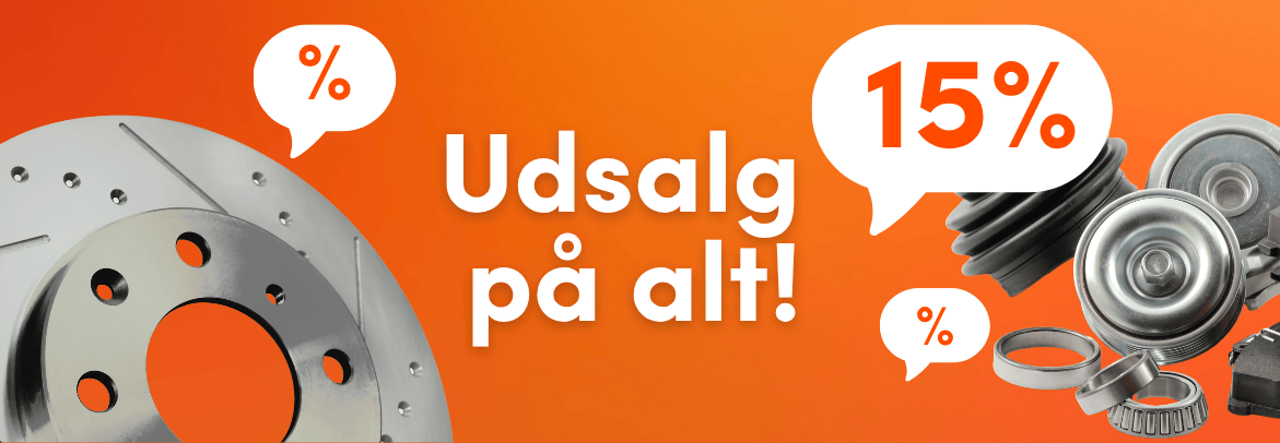 15% rabat på alt!